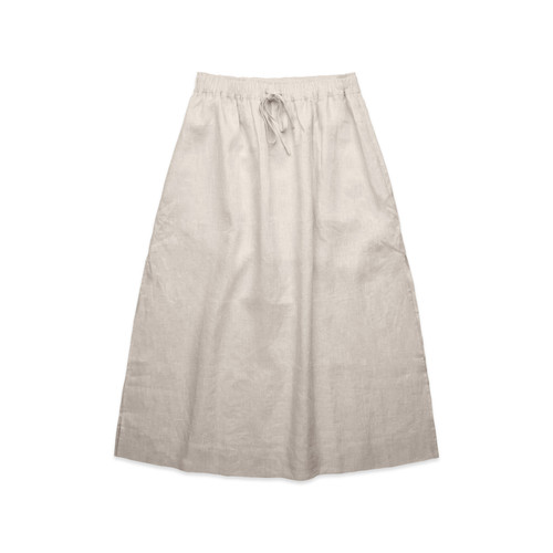 NATURAL wo's-linen-skirt-natural